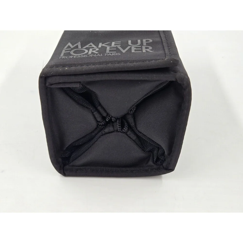 NEW Make Up For Ever Professional Paris Large Black Double Snap & Zip Makeup Bag